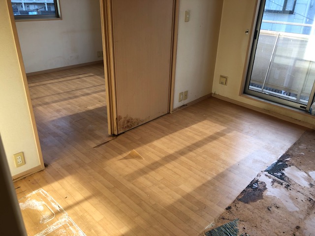 床の汚染