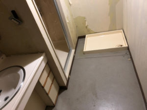 洗面所清掃後