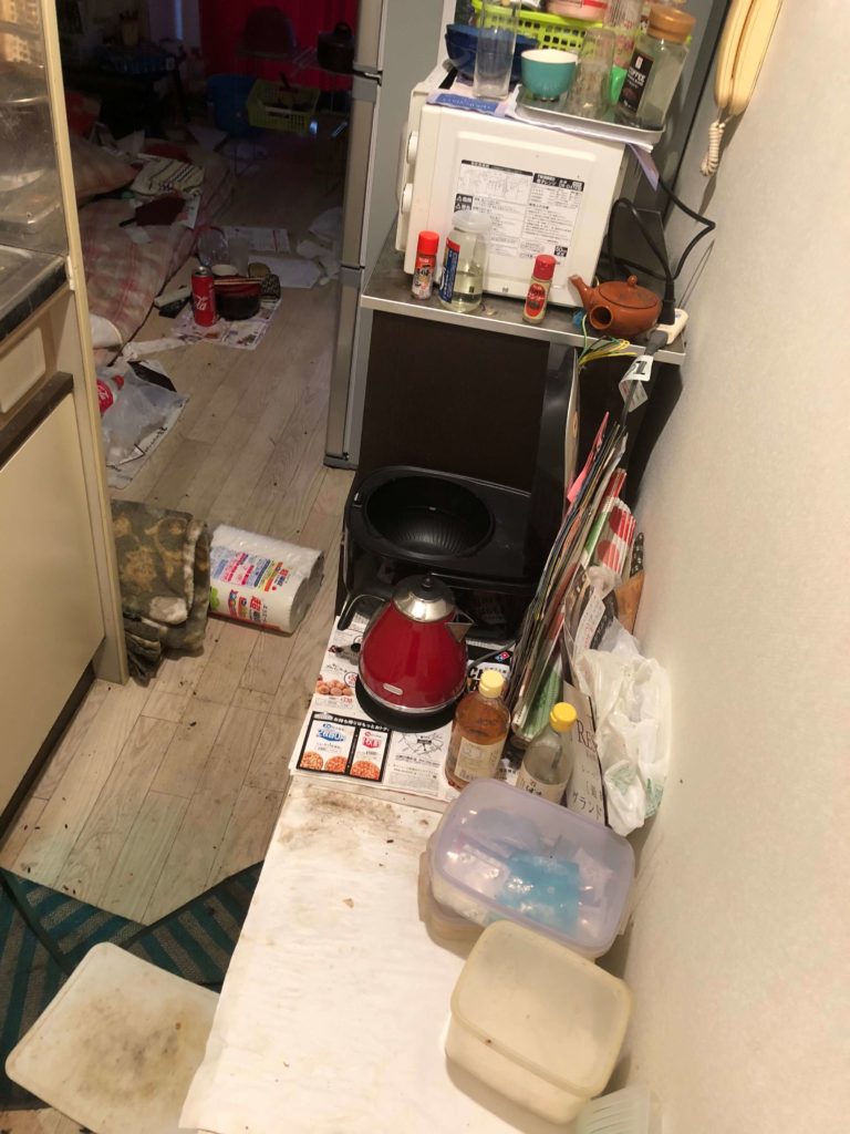 作業前の廊下
